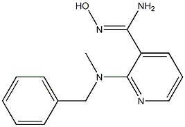 2-[benzyl(methyl)amino]-N'-hydroxypyridine-3-carboximidamide Struktur