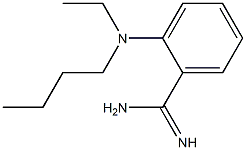 2-[butyl(ethyl)amino]benzene-1-carboximidamide Struktur