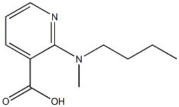 2-[butyl(methyl)amino]pyridine-3-carboxylic acid Struktur