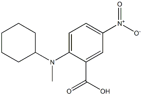 2-[cyclohexyl(methyl)amino]-5-nitrobenzoic acid Struktur