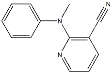 2-[methyl(phenyl)amino]nicotinonitrile Struktur