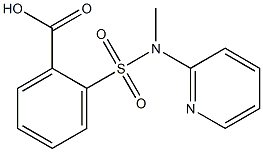 2-[methyl(pyridin-2-yl)sulfamoyl]benzoic acid Struktur