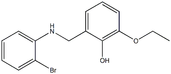 2-{[(2-bromophenyl)amino]methyl}-6-ethoxyphenol Struktur