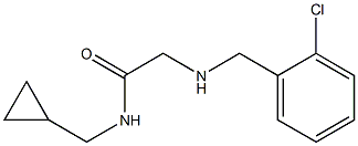 2-{[(2-chlorophenyl)methyl]amino}-N-(cyclopropylmethyl)acetamide Struktur