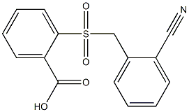 2-{[(2-cyanophenyl)methane]sulfonyl}benzoic acid Struktur