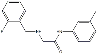 2-{[(2-fluorophenyl)methyl]amino}-N-(3-methylphenyl)acetamide Struktur