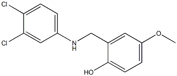 2-{[(3,4-dichlorophenyl)amino]methyl}-4-methoxyphenol Struktur