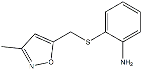 2-{[(3-methyl-1,2-oxazol-5-yl)methyl]sulfanyl}aniline Struktur