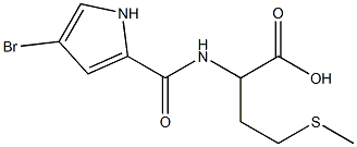 2-{[(4-bromo-1H-pyrrol-2-yl)carbonyl]amino}-4-(methylthio)butanoic acid Struktur