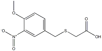 2-{[(4-methoxy-3-nitrophenyl)methyl]sulfanyl}acetic acid Struktur