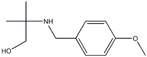 2-{[(4-methoxyphenyl)methyl]amino}-2-methylpropan-1-ol Struktur