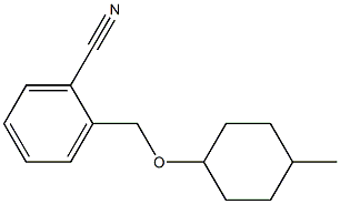 2-{[(4-methylcyclohexyl)oxy]methyl}benzonitrile Struktur