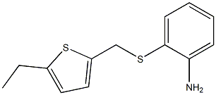 2-{[(5-ethylthiophen-2-yl)methyl]sulfanyl}aniline Struktur