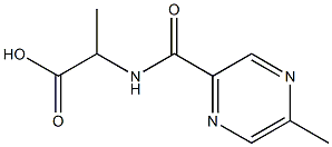 2-{[(5-methylpyrazin-2-yl)carbonyl]amino}propanoic acid Struktur