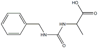 2-{[(benzylamino)carbonyl]amino}propanoic acid Struktur