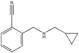 2-{[(cyclopropylmethyl)amino]methyl}benzonitrile Struktur