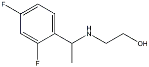 2-{[1-(2,4-difluorophenyl)ethyl]amino}ethan-1-ol Struktur