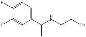 2-{[1-(3,4-difluorophenyl)ethyl]amino}ethan-1-ol Struktur