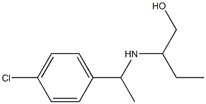 2-{[1-(4-chlorophenyl)ethyl]amino}butan-1-ol Struktur