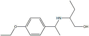 2-{[1-(4-ethoxyphenyl)ethyl]amino}butan-1-ol Struktur