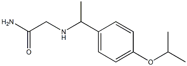 2-{[1-(4-isopropoxyphenyl)ethyl]amino}acetamide Struktur