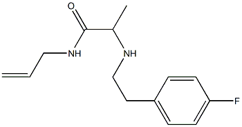 2-{[2-(4-fluorophenyl)ethyl]amino}-N-(prop-2-en-1-yl)propanamide Struktur