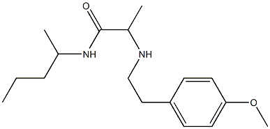 2-{[2-(4-methoxyphenyl)ethyl]amino}-N-(pentan-2-yl)propanamide Struktur