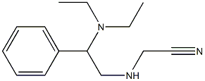 2-{[2-(diethylamino)-2-phenylethyl]amino}acetonitrile Struktur