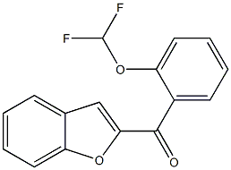 2-{[2-(difluoromethoxy)phenyl]carbonyl}-1-benzofuran Struktur