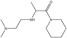 2-{[2-(dimethylamino)ethyl]amino}-1-(piperidin-1-yl)propan-1-one Struktur