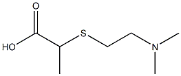 2-{[2-(dimethylamino)ethyl]thio}propanoic acid Struktur