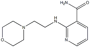 2-{[2-(morpholin-4-yl)ethyl]amino}pyridine-3-carboxamide Struktur