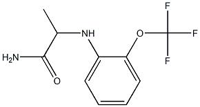 2-{[2-(trifluoromethoxy)phenyl]amino}propanamide Struktur