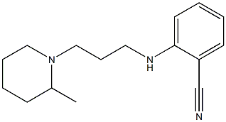 2-{[3-(2-methylpiperidin-1-yl)propyl]amino}benzonitrile Struktur