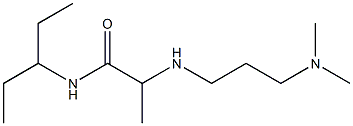 2-{[3-(dimethylamino)propyl]amino}-N-(pentan-3-yl)propanamide Struktur