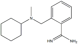 2-{[cyclohexyl(methyl)amino]methyl}benzenecarboximidamide Struktur