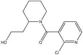 2-{1-[(2-chloropyridin-3-yl)carbonyl]piperidin-2-yl}ethan-1-ol Struktur