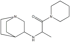 2-{1-azabicyclo[2.2.2]octan-3-ylamino}-1-(piperidin-1-yl)propan-1-one Struktur