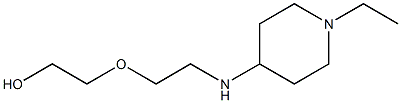 2-{2-[(1-ethylpiperidin-4-yl)amino]ethoxy}ethan-1-ol Struktur