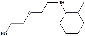 2-{2-[(2-methylcyclohexyl)amino]ethoxy}ethan-1-ol Struktur