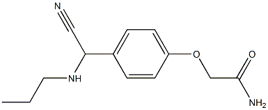 2-{4-[cyano(propylamino)methyl]phenoxy}acetamide Struktur