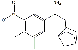 2-{bicyclo[2.2.1]heptan-2-yl}-1-(3,4-dimethyl-5-nitrophenyl)ethan-1-amine Struktur