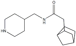 2-{bicyclo[2.2.1]heptan-2-yl}-N-(piperidin-4-ylmethyl)acetamide Struktur