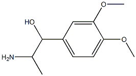 2-amino-1-(3,4-dimethoxyphenyl)propan-1-ol Struktur