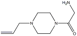 2-amino-1-[4-(prop-2-en-1-yl)piperazin-1-yl]ethan-1-one Struktur