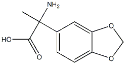 2-amino-2-(1,3-benzodioxol-5-yl)propanoic acid Struktur