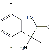 2-amino-2-(2,5-dichlorophenyl)propanoic acid Struktur