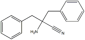 2-amino-2-benzyl-3-phenylpropanenitrile Struktur