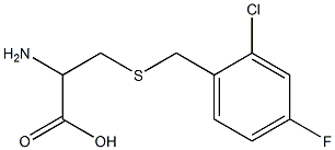 2-amino-3-[(2-chloro-4-fluorobenzyl)thio]propanoic acid Struktur