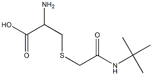 2-amino-3-{[2-(tert-butylamino)-2-oxoethyl]thio}propanoic acid Struktur